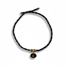 Load image into Gallery viewer, Black Onyx Pendant Rope Necklace with Citrine
