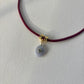 Rope Gemstone Pendant Necklace | Gold Filled Accent Beads
