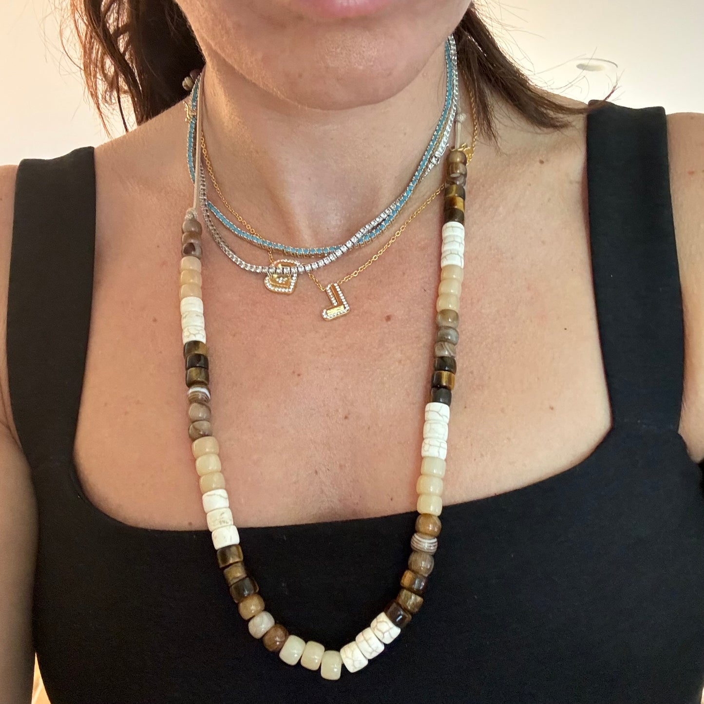 Hunky Dori Gemstone Necklace