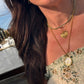 Gold Fluted Charm Locket