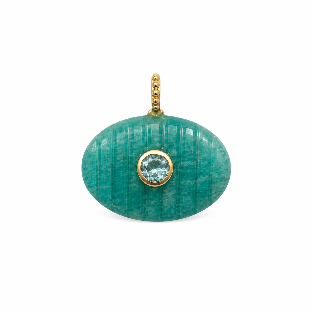 Amazonite Ribbed (Oval)