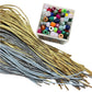 Lurex Cord Bracelet or Necklace • Gold Cap Ends • For Big Hole Beads Forte Beads