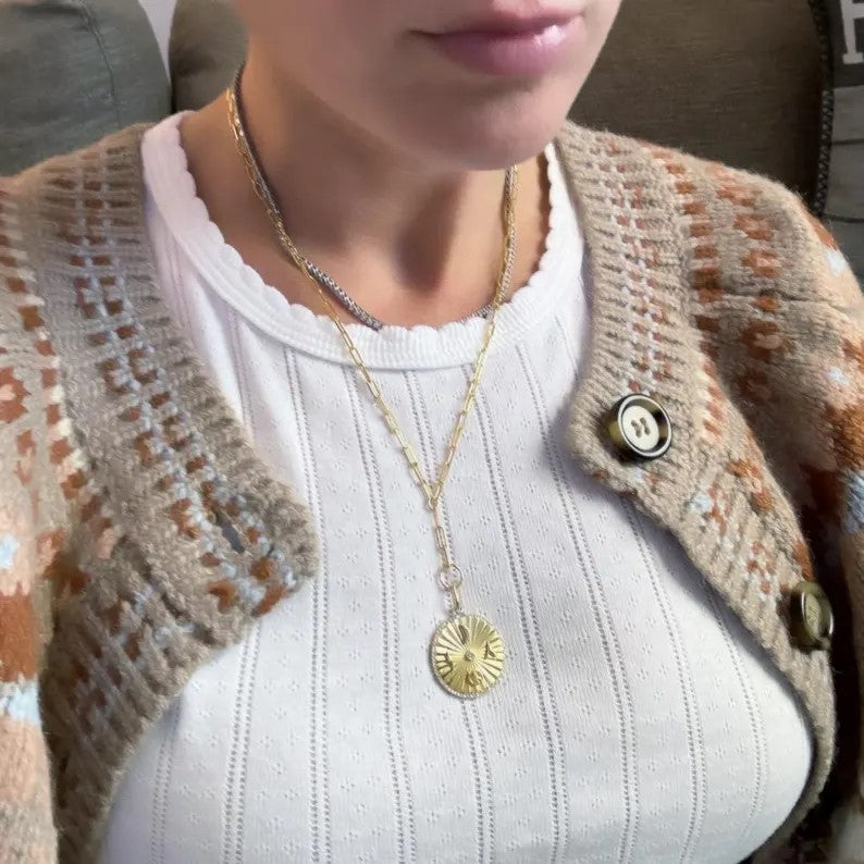 Paperclip Chain Necklace with Extender