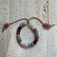 Tea and Crumpets • Gemstone Adjustable Elastic Beaded Bracelet