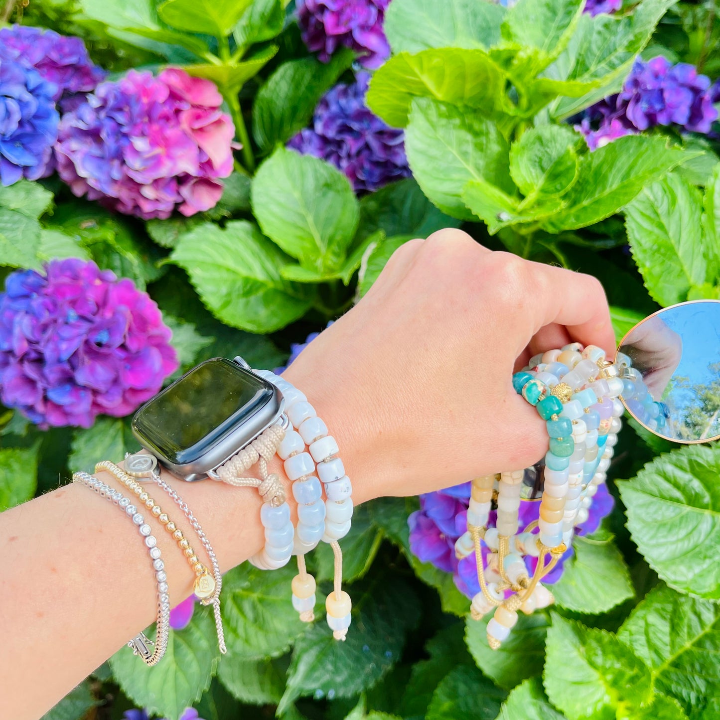 The Second Sexiest Way to Tell Time: Gemstone Beaded Apple Watch Band