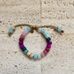 Mermaid Tails, Gemstone Adjustable Beaded Bracelet