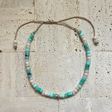 Load image into Gallery viewer, Lemongrass Mojito, LB x Henry Reese Choker Necklace with 14k Gold Bead
