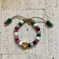 The Palm Beach, Gemstone Beaded Adjustable Bracelet