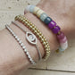 Mermaid Tails, Gemstone Adjustable Beaded Bracelet