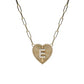 Radial Heart Initial Necklace