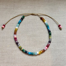 Load image into Gallery viewer, Funfetti • Gemstone Beaded Necklace • Adjustable
