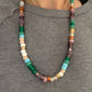 Under the Sea Glass Pony Bead Necklace