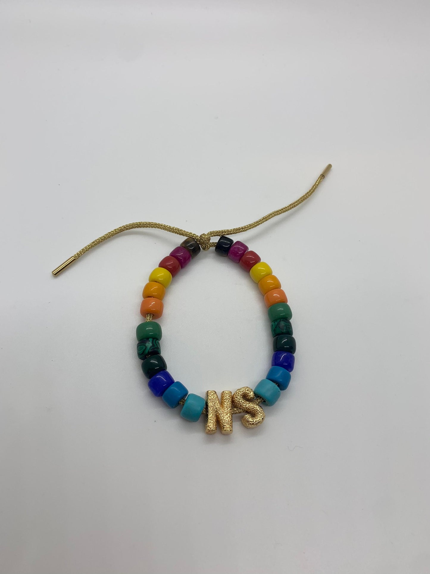The Times to Remember • Natural Gemstone Pony Bead Personalized Beaded Bracelet • Stardust Numbers