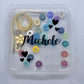 Gemstone Pony Bead DIY Bracelet Kit with Personalized Case