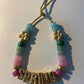 Spring Natural Gemstone Beaded Bracelet with Forte Flowers