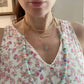 Natural Stone XL Necklace with Stardust Gold Spacers