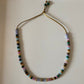 The Moda Natural Gemstone Beaded Necklace with Gold Filled Charm and Gold Spacers