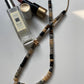 Ball So Hard Natural Gemstone Stone Necklace with Gold Flower and Stardust Spacer