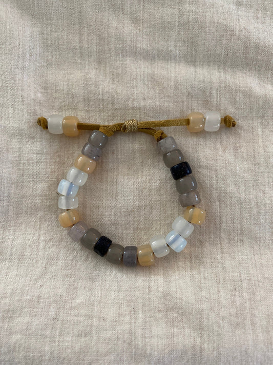 The Devonshire • Natural Gemstone Beaded Bracelet