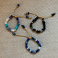 The Black Magic • Henry Reese Gemstone Bracelet with 14k Gold Beads