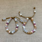 The Marvelous Mrs. Moonstone Natural Gemstone Pony Bead Personalized Bracelet