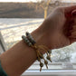 The Riva Yacht Club • Natural Gemstone Beaded Bracelet • Gold Links • Adjustable