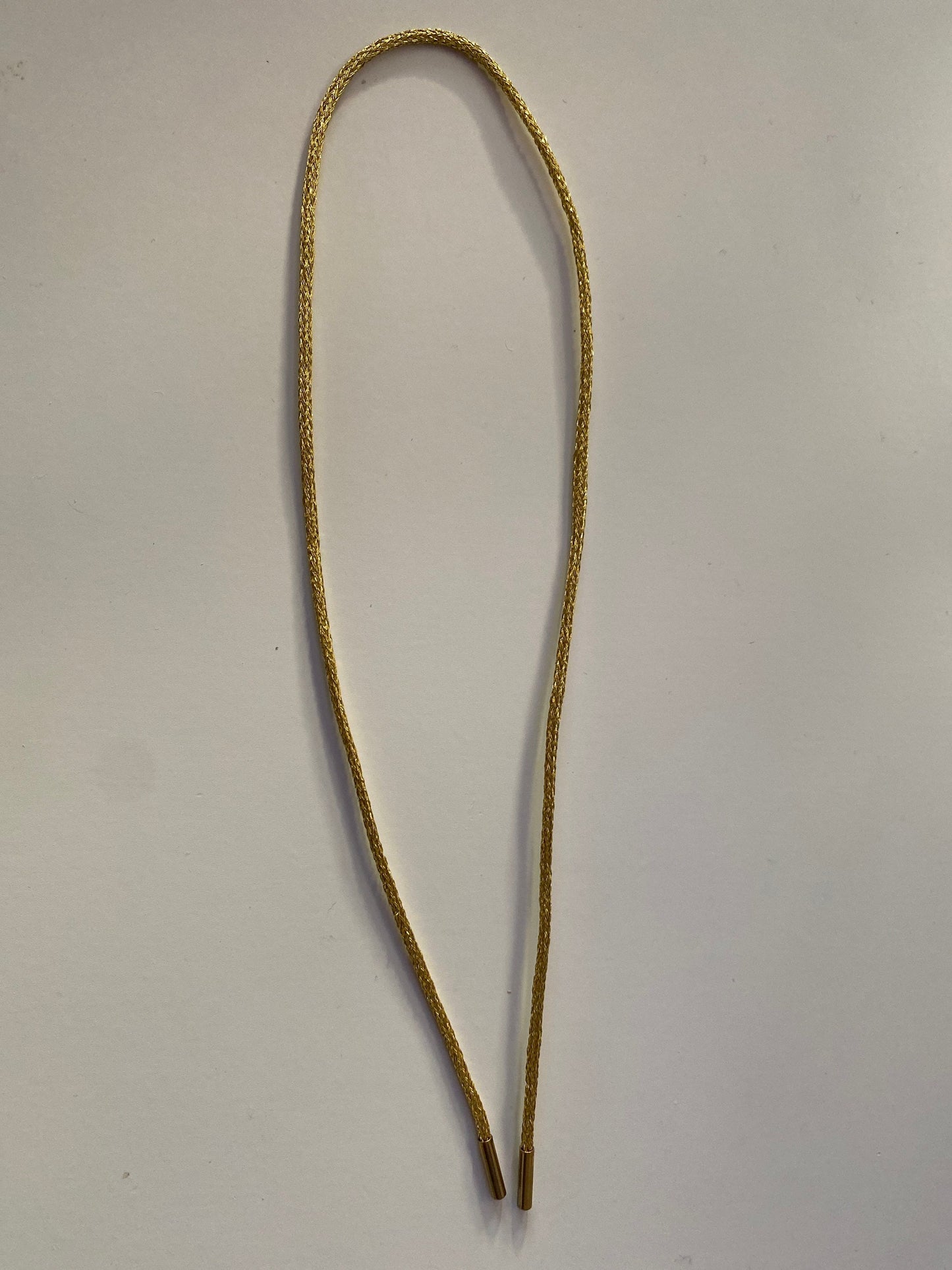 Lurex Cord Bracelet or Necklace • Gold Cap Ends • For Big Hole Beads Forte Beads