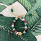 The Palm Beach, Gemstone Beaded Adjustable Bracelet