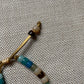 Lake • Natural Gemstone Adjustable Beaded Bracelet with Gold Filled Eye Bead