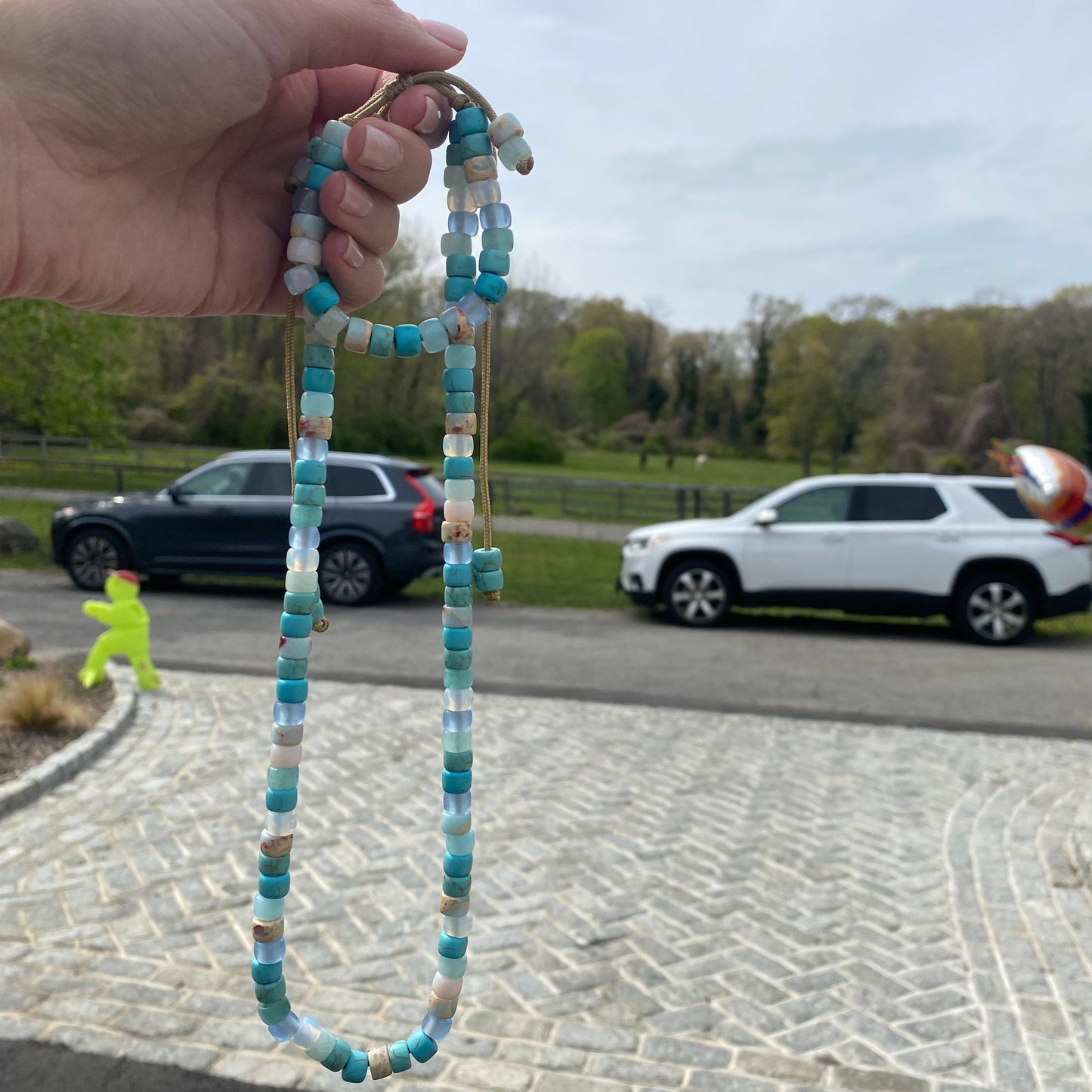 Blue Crush • Natural Gemstone Beaded Necklace • Can be Personalized