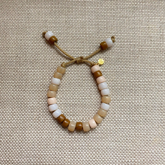 The Winter Whites Natural Stone Beaded Bracelet