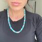 Blue Crush • Natural Gemstone Beaded Necklace • Can be Personalized