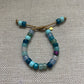 The Blue Lagoon Natural Stone Beaded Bracelet with Stardust Spacers