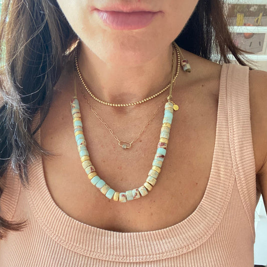 Cleopatra Necklace Sea Sediment Jasper