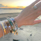 The Perfect White Tee II Forte Gemstone Beaded Bracelet • Adjustable