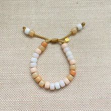 Load image into Gallery viewer, The Perfect White Tee II Forte Gemstone Beaded Bracelet • Adjustable

