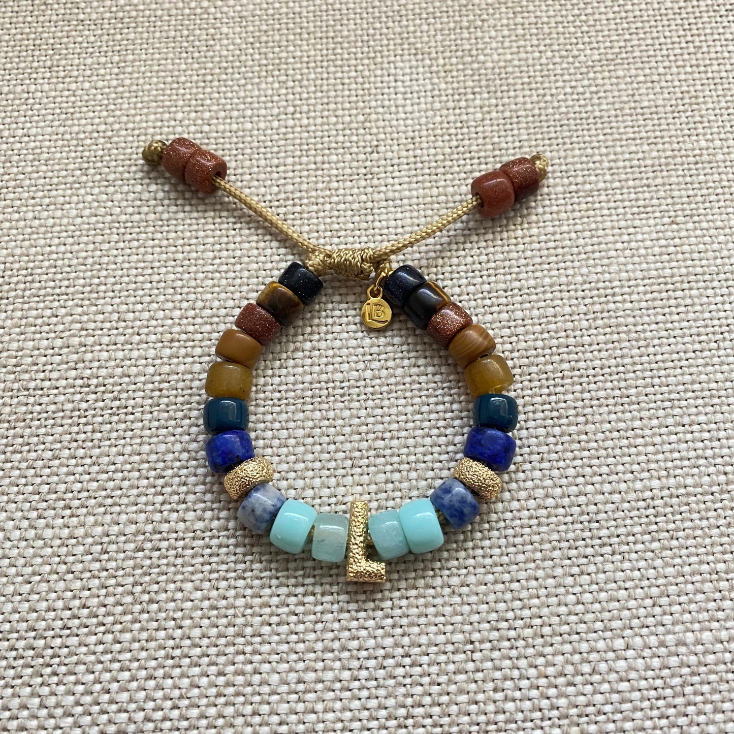 The Patagonia • Gemstone Beaded Bracelet • Adjustable